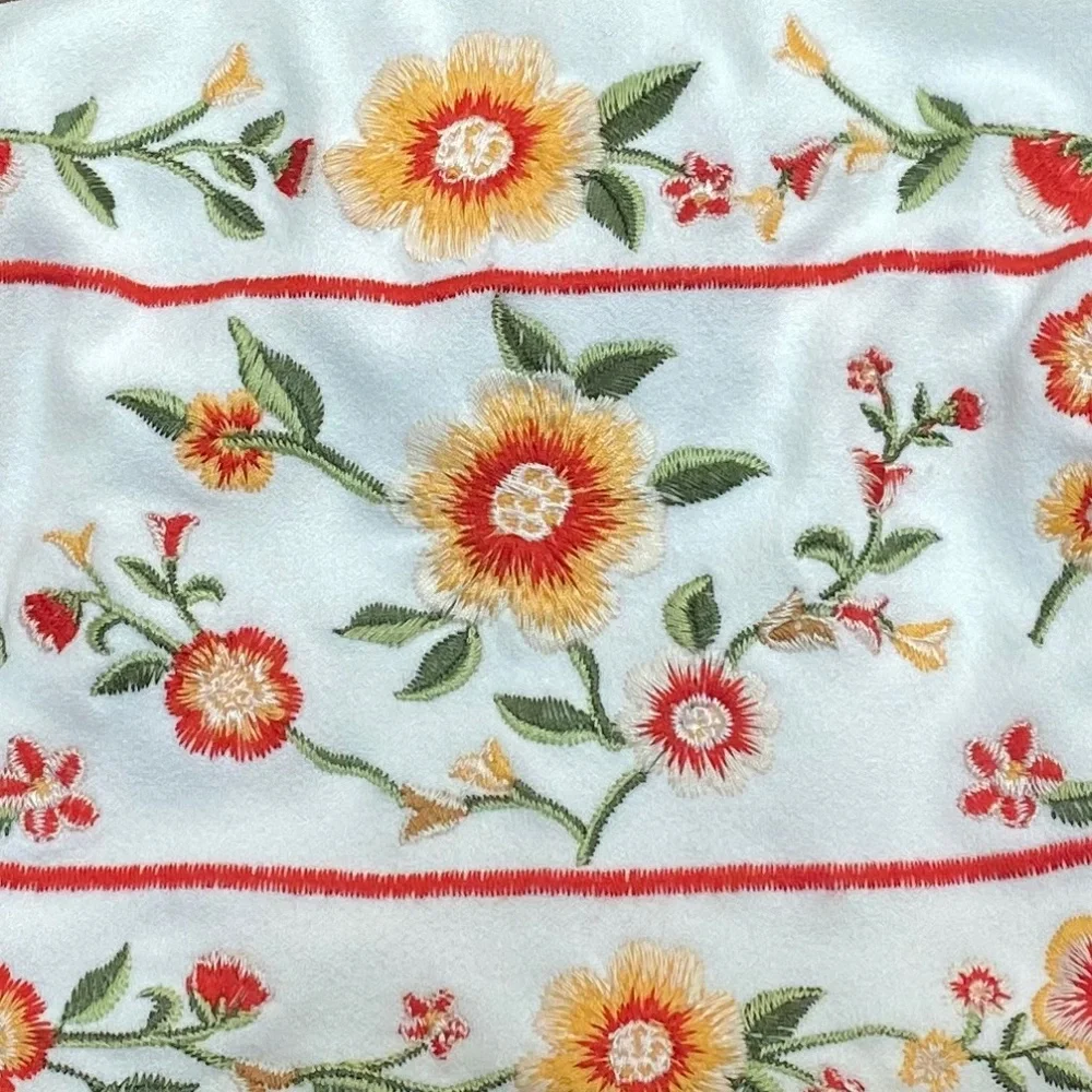 Forever 21 S embroidered boho crop top w/adjustable straps - Picture 4 of 8